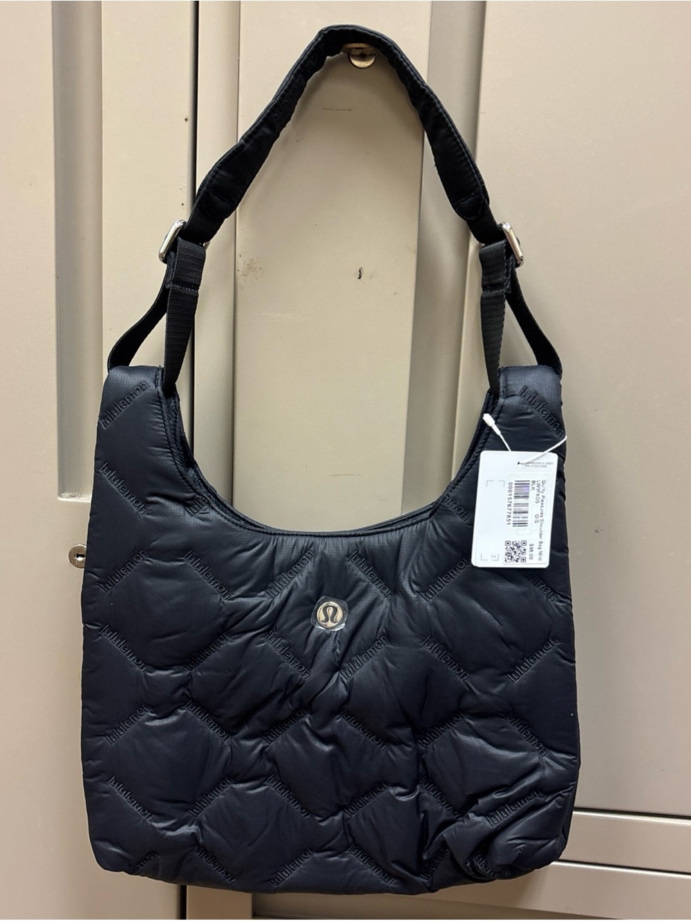 lululemon Black Quilted Shoulder Bag mini